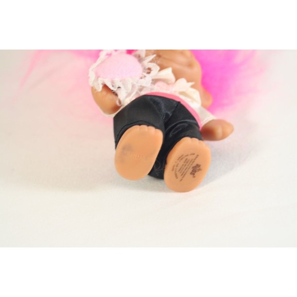 Russ Troll Doll Pink Hair 3" Heart Pillow Tuxedo Tux Formal Ring Bearer Wedding - Picture 5 of 7
